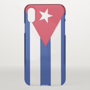 coque déflecteur iPhone X avec drapeau Cuba