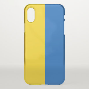 coque déflecteur iPhone X avec drapeau Ukraine