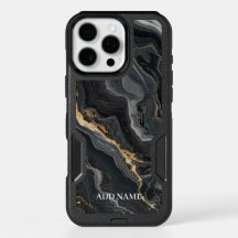 Coque Design en marbre de luxe - Ajouter votre nom