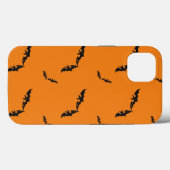 Coque d'Halloween orange/chauve-souris-coque iphon (Verso (horizontal))