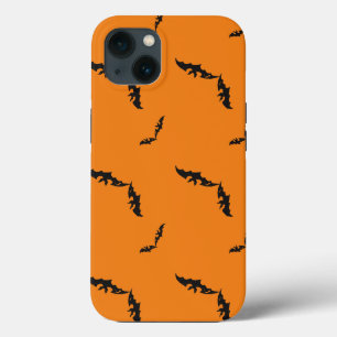 Coque d'Halloween orange/chauve-souris-coque iphon