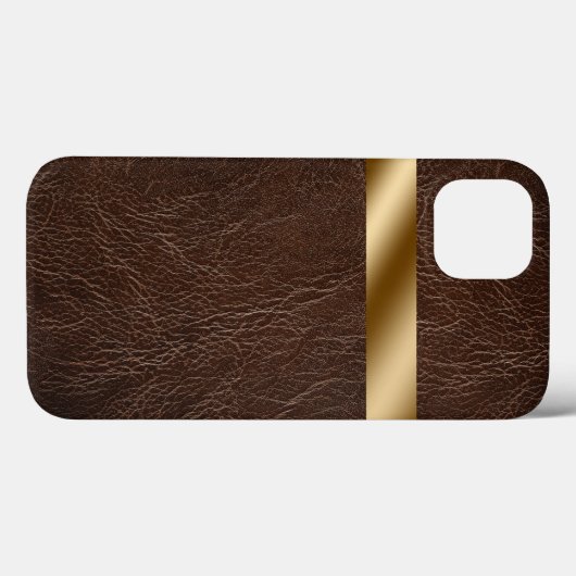 Coque d'impression en cuir pour iPhone 13 (Verso (horizontal))