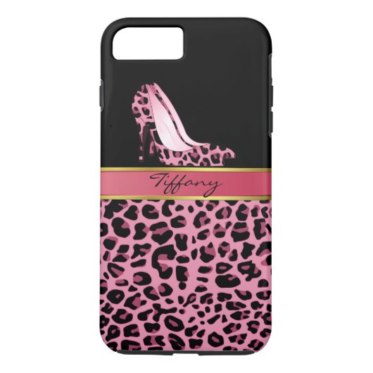 Coque d'impression Jaguar Pink Chic pour iPhone 7 (Dos)
