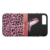 Coque d'impression Jaguar Pink Chic pour iPhone 7 (Dos (Horizontal))