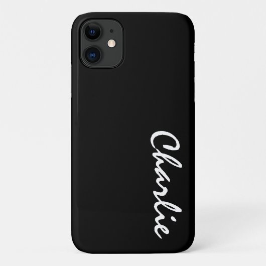 Coque d'iPhone 11 de nom personnalisé (Dos)
