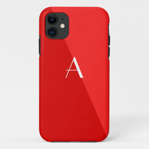 Coque double rouge Monogramme iPhone 5