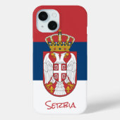 Coque du drapeau serbe, Serbie mode / sports iPhon (Verso)