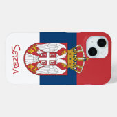 Coque du drapeau serbe, Serbie mode / sports iPhon (Verso (horizontal))