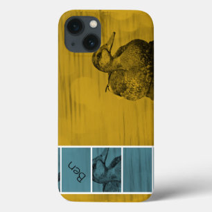 Coque Duck-Gold et Blue iPad Air *Personnalisez