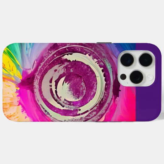 Coque dynamique Abstrait Swirl iPhone 15 Pro Max (Verso (horizontal))