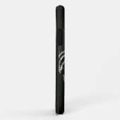 coque en cuir Fleur de lis (Dos/Droite)