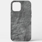 Coque en cuir gris-coque iphone (Verso)