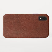 Coque en cuir - Mate Tough Apple iPhone XR Coque (Dos (Horizontal))