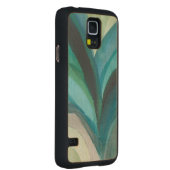 Coque En Érable Galaxy S5 Case Big Blue Leaf I (Droite)