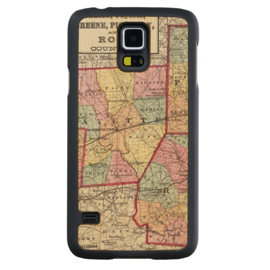 Coque En Érable Galaxy S5 Case Comtés de Ross (Dos)