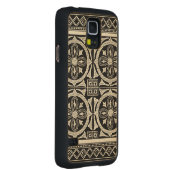 Coque En Érable Galaxy S5 Case Motif Mandala noir et blanc par Vision Studio (Droite)