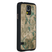 Coque En Érable Galaxy S5 Case Papillons arabes VI (Droite)