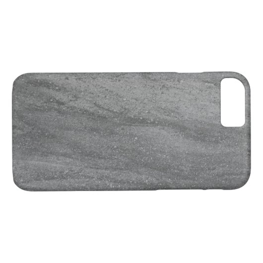 Coque en granit gris foncé iPhone 7 (Dos (Horizontal))
