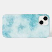 Coque en marbre à peine là Apple iPhone 14 Coque (Verso (horizontal))
