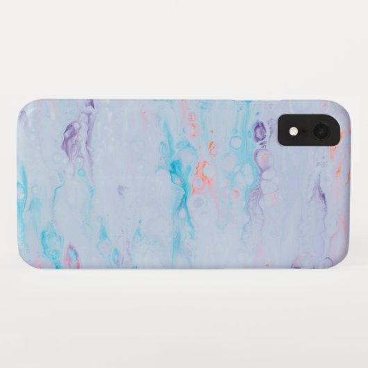 Coque en marbre à peine là Apple iPhone XR Coque (Dos (Horizontal))