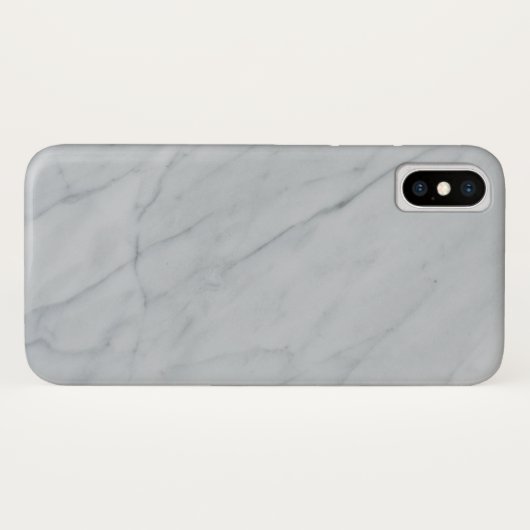 Coque en marbre - Mate à peine Il iPhone X Coque (Dos (Horizontal))