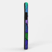 Coque en verre teint violet fleur iPhone 5G (Dos/Droite)