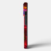 Coque feuille tropical rouge-coque iphone (Verso / Gauche)