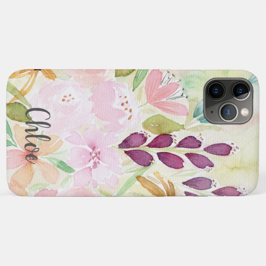 Coque Fleur sauvage joyeux (Dos (Horizontal))