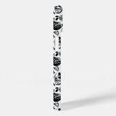 Coque floral noir et blanc tiré à la main (Verso / Droite)