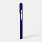 Coque géométrique Blue Space Donuts pour iPhone 16 (Côté gauche)