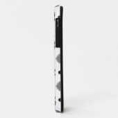 coque géométrique noir et blanc (Dos/Gauche)