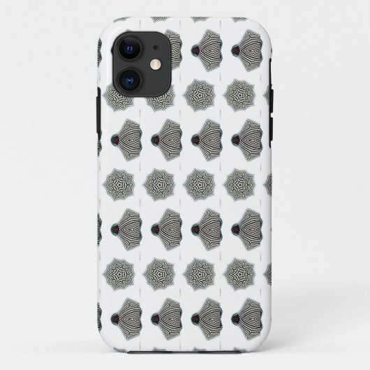 coque géométrique noir et blanc (Dos)