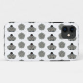 coque géométrique noir et blanc (Dos (Horizontal))