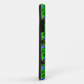 coque géométrique vert (Dos/Droite)