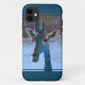 Coque Giraffe bleue iPhone5 (Dos)