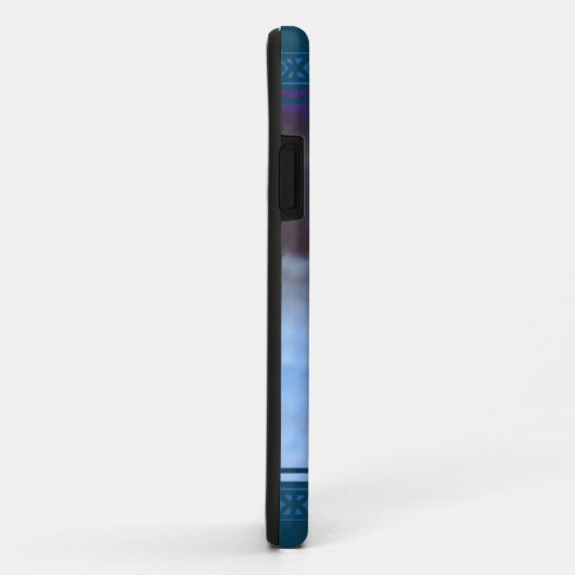 Coque Giraffe bleue iPhone5 (Dos/Droite)