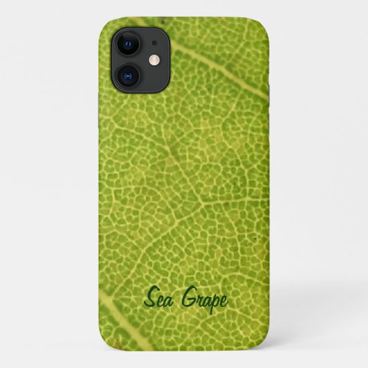 Coque Green Sea Grape Leaf iPhone 11 (Dos)