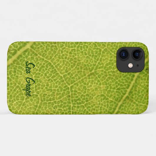 Coque Green Sea Grape Leaf iPhone 11 (Dos (Horizontal))