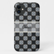Coque gris noir Iphone personnalisé