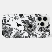 Coque Halloween noir et blanc Optimisé iPhone 15 (Verso Horizontal)