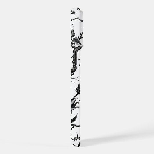 Coque Halloween noir et blanc Optimisé iPhone 15 (Côté droit)