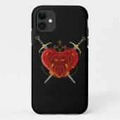 Coque Heart & Daggers iPhone 5G (Dos)