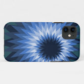 coque i phone fleur bleue (Dos (Horizontal))