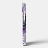 Coque ipad 3D Géode Améthyste Personnaliser* (Verso / Gauche)