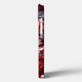 Coque ipad à billes de séquences rouges et blanche (Verso / Gauche)