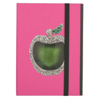 Coque iPad Air Apple vert orné de bijoux