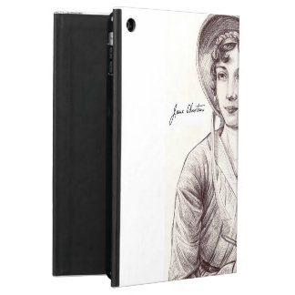 Coque iPad Air Jane Austin avec un sourire pour l'iPad