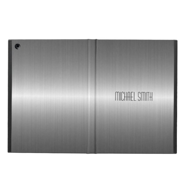 Coque iPad Air Métal argenté d'acier inoxydable (Extérieur)