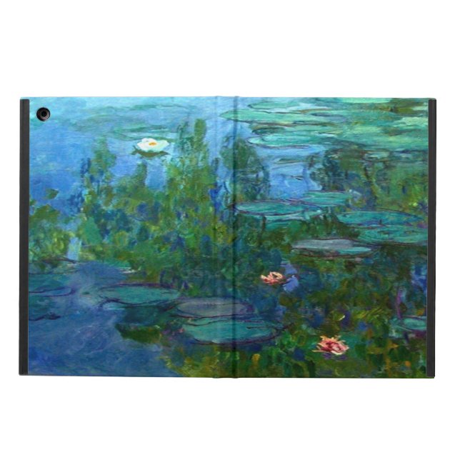 Coque iPad Air Pix-Dezines cluade monet lys pond à giverny (Extérieur)