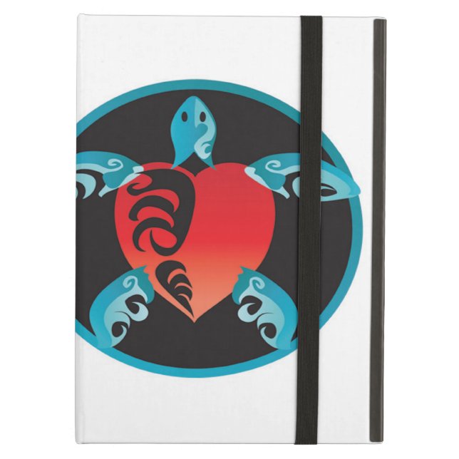 Coque iPad Air Tortue de mer verte d'Hawaï (Devant fermé)